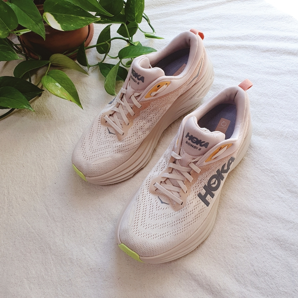 HOKA Bondi 8 | Cream Vanilla | Women's US 9.5 - Picture 3 of 9